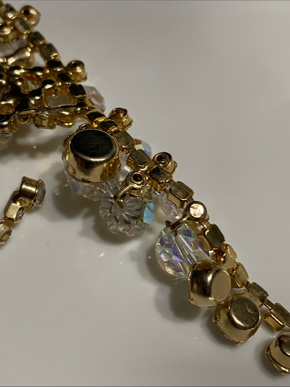 1960s Juliana Aurora Crystal Drop Necklace - Picture 11 of 11
